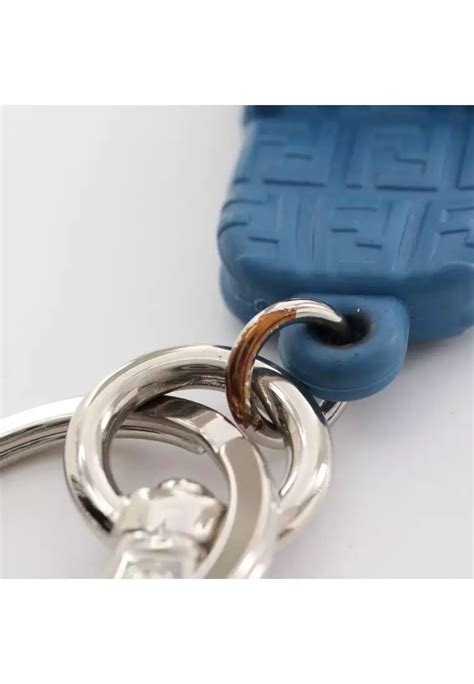 Fendi key ring silver